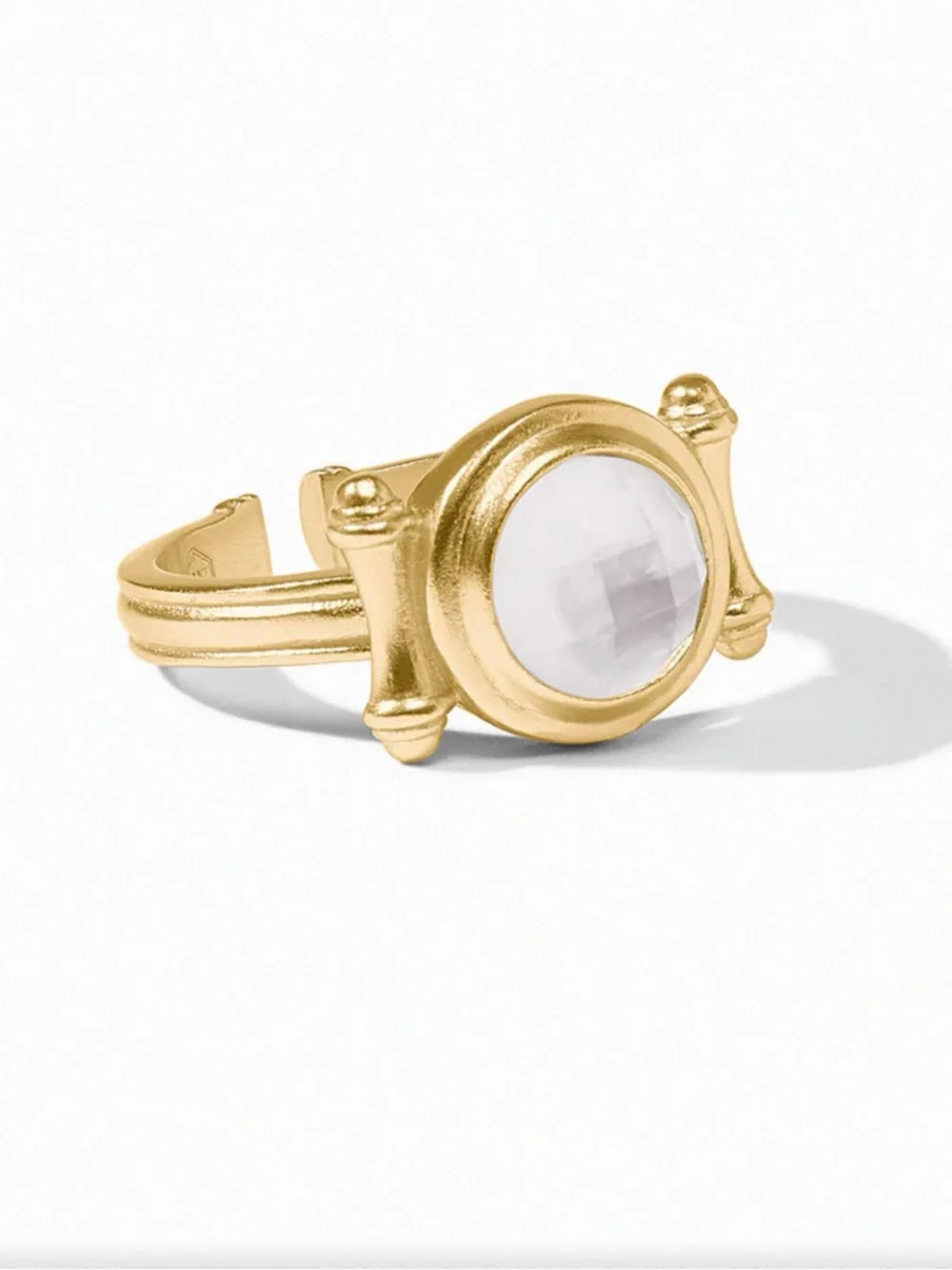 Julie Vos Bamboo Stone Ring Size 7